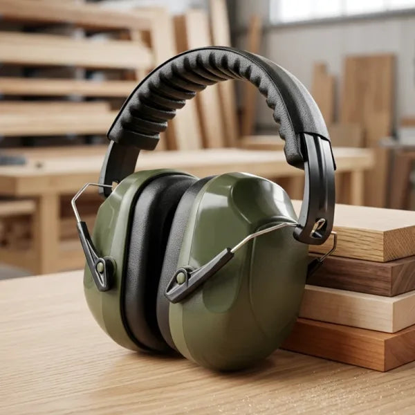 Noise-Cancelling Adjustable Work Safety Earmuffs
