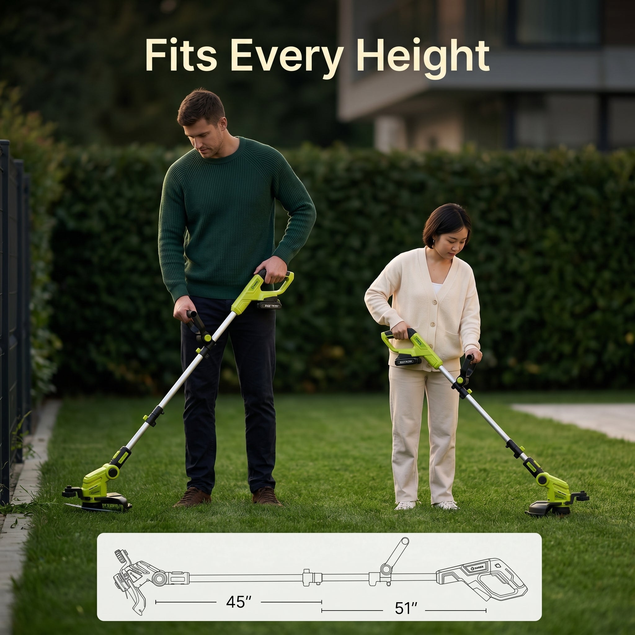 TorqueShark pro Cordless 2-in-1 Grass Shear
