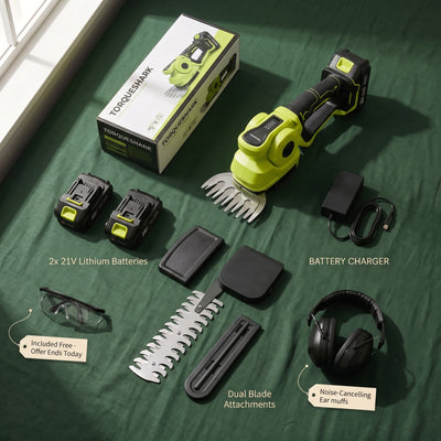 TorqueShark pro Cordless 2-in-1 Grass Shear